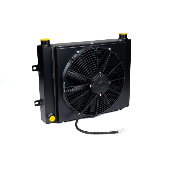 Maxim Mobile Oil Cooler w/ DC Fan: 12 VDC, 66 GPM Max, 1 NPT Ports ...