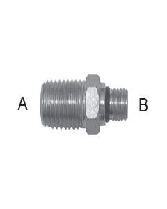 Male O-Ring Boss to Pipe Straight - 3/4-16 A, SAE 10 B