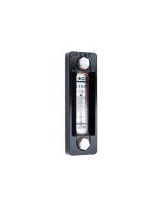 Lenz Fluid Level Gauge with Thermometer, 5 in Bolt Hole, 200 F (93.33 C) Max