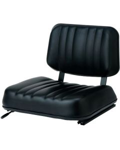 Concentric Replacement Seat: Universal Two Piece Seat, Black