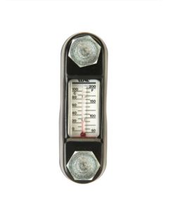 Fluid Level Gauge with Thermometer, 4.25 in Length, 212 F Max