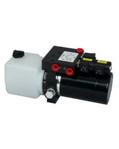 SPX Hydraulic Power Unit, Solenoid Operated, Single Acting, 6 QT Steel Tank