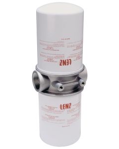 Lenz Spin-On Filter Assembly - Double: 10 Micron,150 PSI, 100 GPM, 15 PSI Bypass