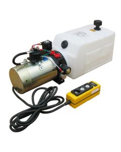 SPX Hydraulic Power Unit (12V DC, Double Acting): 1.5 GPM, SAE 6 Ports, 2000 PSI, 8 Qt. Poly Tank