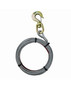 Pierce 3/8 in x 50 ft Cable with Swivel Hook