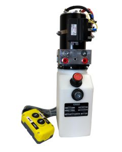 Chief Compact Hydraulic Power Unit (12VDC, Double Acting): SAE 4 ports, 2800 PSI, 3 Liter Tank