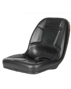 Concentric Replacement Seat: Compact Tractor Seat, Black